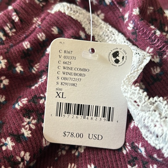 NWT Free People Sugar Dreams Sleep Pants - Picture 6 of 13